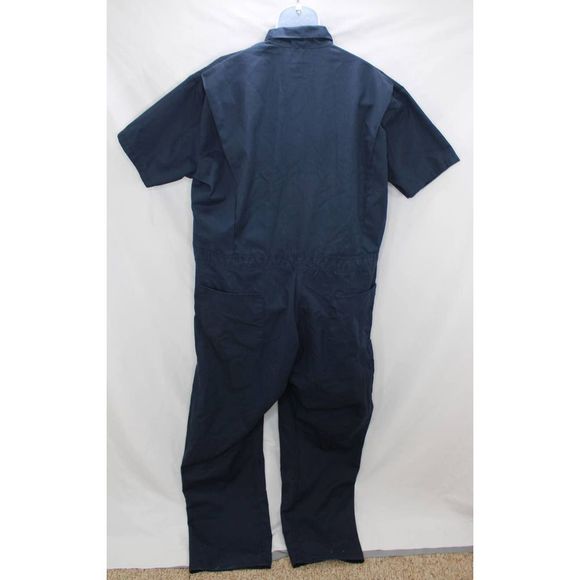 FedEx VF Imagewear Size 52-LN Short Sleeve Zip Coveralls 30" Inseam - Picture 2 of 8
